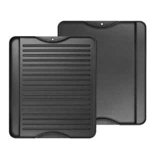 2-in-1 Reversible 14” x 16” Pre-Seasoned Cast Iron Cooking Griddle for Gas Stove/Charcoal/Electric/Propane/Gas Grill, Flat Griddle Top Plate for Camping Tailgating 2-in-1 Reversible 14” x 16” Pre-Seasoned Cast Iron Cooking Griddle for Gas Stove/Charcoal/Electric/Propane/Gas Grill, Flat Griddle Top Plate for Camping Tailgating