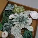 Floweroyal Artificial Flowers Combo Green Flowers Mix Silk Flowers Dahlia Roses with Stems for DIY Wedding Bridal Bouquets, Baby Shower, Floral Arrangement, Table Centerpieces, Home Decorations. (Forest Green)