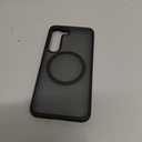 TORRAS Magnetic Guardian Only for Samsung Galaxy S23 Case 6.1", [Military Grade Drop Tested] [Compatible with MagSafe] Semi-Clear Hard Back & Soft Edge Slim PC & TPU S23 Case 6.1 Inch, Black