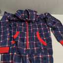 dressfan Unisex Pajamas Plaid Hooded Cozy Jumpsuit Zipper Onesie Christmas Pajamas , Size Small