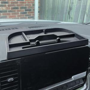 EDBETOS Center Console Dashboard Organizer Compatible with 2022-2024 2025 2026 Chevy Silverado/GMC Sierra 1500,(24-26) 2500HD/3500HD Accessories Dash Storage Insert Tray, Fit 13.4-inch Screen Only