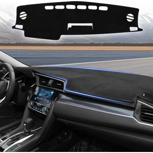 YYCKE Dash Cover Mat Custom Accessories Dashboard Pad Fit for Toyota RAV4 2013 2014 2015 2016 2017 2018 Accessories Dashboard Pad Carpet Protector