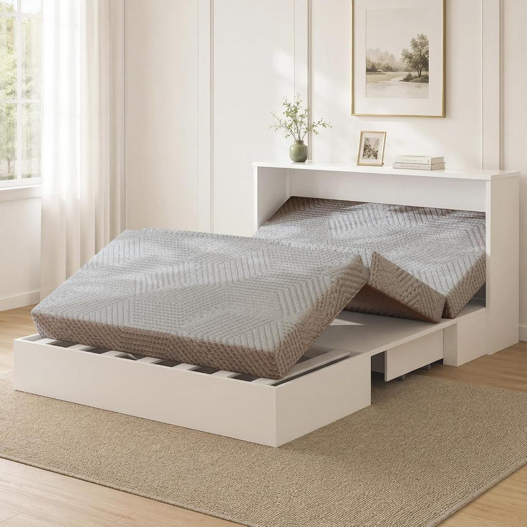 EGOHOME Full Folding Mattress, 6 Inch Memory Foam Tri-fold Mattress