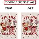 Welcome Valentine's Day Garden Flag Tis The Season Love Heart Vertical Double Sided Garden Flag Holiday Outside Yard Decoration Anniversary Wedding Farmhouse Valentines Day Decor 12.5 x 18 Inch