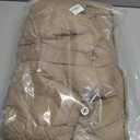 ANYIELIEMO Women's Puffer Down Jacket Lightweight Water-Resistant Coat with Stand Collar for Winter (US, Alpha, Small, Regular, Regular, Khaki) 