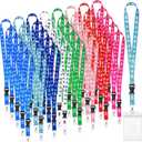 Geyoga 40 Pack Cruise Lanyards Bulk Cruise Ship Lanyards with Waterproof ID Holder Carnival Lanyard for Ships Key Cards Ship Essentials Card Holder