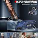 LeYi for Motorola Moto G-5G-2024 Case: Moto G 2024 Case with Slide Camera Cover, [Military-Grade] Shockproof Protection Moto G 2024 Phone case, Magnetic Stand Funda para Moto G5G 2024, Navy Blue