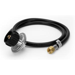 Stanbroil 4FT QCC1 Vertical Low Pressure Propane Hose and Regulator for LP Gas Grill, Heater and Fire Pit, 3/8" Female Flare x ACME Nut
