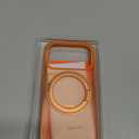 TORRAS 360 Magnetic Stand for iPhone 17 Pro Case, [Fit for MagSafe] [Rotatable Ring Kickstand] [4X Mil-Grade Shockproof] Slim Phone Cover, Camera Button, Cosmic Orange, Translucent, Ostand O3 Fitness