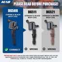 MAS Set of 8 Ignition Coil DG508 & Motorcraft Spark Plug SP479 Compatible with Ford 5.4L V8 Expedition F-150 F-250 Super Duty Expedition Lincoln Navigator AGSF22WM