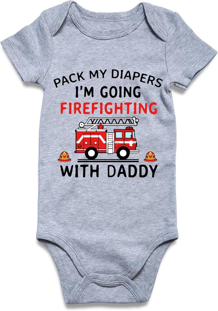 Loveternal Neutral Baby Girls Boys Cotton Romper Cute Saying Newborn Clothes 0-12 Months (6-9 Months)