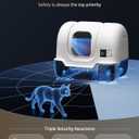 PLT01 Automatic Cat Litter Box, Self Cleaning Litter Box with Auto Sand Refilling, Auto Packing & Sealing, One‑Click Cleaning, Deodorization, APP Control, Radar Weight & TOF Safety Sensor