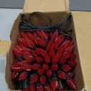 Dazzle Bright C6 Christmas String Lights, 100 LED 33 FT Waterproof Connectable Green Wire Fairy Lights, 8 Modes Christmas Lights for Indoor Outdoor Home Garden Yard Xmas Tree Decorations (Red)