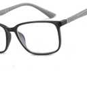 BLUEMOKY Blue Light Reading Glasses for MenSport Square Frame Readers, Anti Glare Computer Glasses (01 Black)