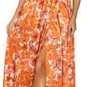 Newshows Women's 2026 Lightweight Summer Wedding Guest Beach Vacation Casual V Neck Split Flowy Maxi Dress
