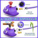 2 x 3 in 1 Water Baseball Summer Toys Sprinkler for Kids, Toddler Outdoor Toys Sprinklers for Yard with 2 Sprinkler Heads, 360 Roating Water Toys Attache to Garden Hose Backyard Pool Party Outdoor Games