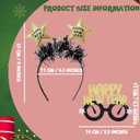 Carnavalife New Year 2026 Headband and Glasses Set new year Party Accessories Headband with glasses