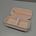 Canboc Carrying Case for Asthma Inhalers, Handheld Spacer for Kids and Adults, Face Masks, Space Chamber, Inhaler Spacer Case with Mesh Pocket fit Medicine and Other Essentials, Pink (Case Only)