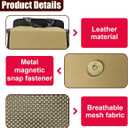 Craedli Foldable Car Backseat Organizer Shoe Storage Box Hanging Bag(Beige)