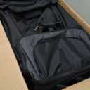 Amazon Basics 30-Inch Large Rolling Duffel Bag with Wheels and Handle, Durable Ripstop Polyester, 2 Layers of Space, Multiple Interior and Exterior Pockets, Black