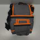 Tool Belt with Suspenders, Heavy-Duty 24-Pocket Work Belt for Electrician, Carpenter, Construction, Detachable & Adjustable Tool Pouch Bag for Men -Fits Waists 33"-48"