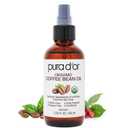 PURA D'OR 3.38 Oz ORGANIC Coffee Bean Oil - 100% Pure USDA Certified Premium Grade Natural Moisturizer, Cold Pressed, Unrefined, Hexane-Free Base Carrier Oil for DIY Skin Care For Men & Women