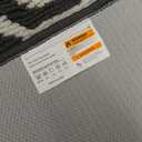 HEBE Indoor Door Mat 32"x48" Non Slip Front Door Welcome Mats Washable Shoe Mats Dirt Trapper for Entryway Low Profile Kitchen Carpet for Entrance Hallways Entrance Mat for Dogs (Dark Grey/Diamond)