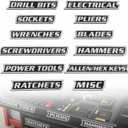 Magnetic Tool Box Labels, Tool Box Labels, 3D Printed Plastic Tool Labels, Suitable for Toolbox Surfaces, Lightweight and Reusable, 12 PCS (Black)