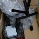 ARNIS Modern Plant Pots, Set of 2 Large Planters with Stand, Decorative Planters, Metal Pots with Drainage Holes for Living Room, Office, Garden or Balcony, 8.25 &10.5 Inch, Blcak (Black)