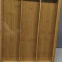 Purawood Kitchen Drawer Organizer - Expandable Utensil Drawer Organizer for Kitchen, Cutlery Tray & Silverware Organizer, 3-5 Slots - Bamboo Organizer for Utensils & Flatware (Natural)