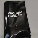 Stainless Steel Thermo 500ml/16.9oz Vacuum Insulated Bottle with Cup for Coffee Hot drink and Cold drink water flask.(Gray,Set)