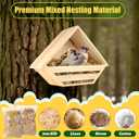 Cedar Dove Nesting Box Mourning Dove Nesting Box Bird Nesting Material Wooden Birdhouse Shelter for Bird Pigeon Nesting Roosting Platform Birdhouse Outdoors Garden Decoration