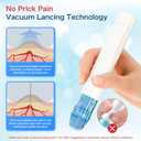 No Prick Pain Lancing Device Pen with 12 Adjustable Depth Settings - lancet device for DNA, and Family Health Testing