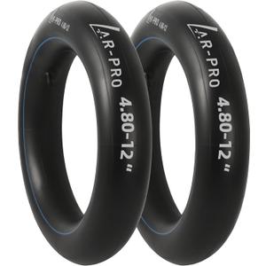 AR-PRO Replacement 4.80-12" Heavy-Duty Inner Tubes for ATVs, Lawn and Garden Trailer, Mower, Tractor, Truck and More R12" Tires - with TR13 Valve Stems - Made from Durable Butyl Rubber (2-Pack)