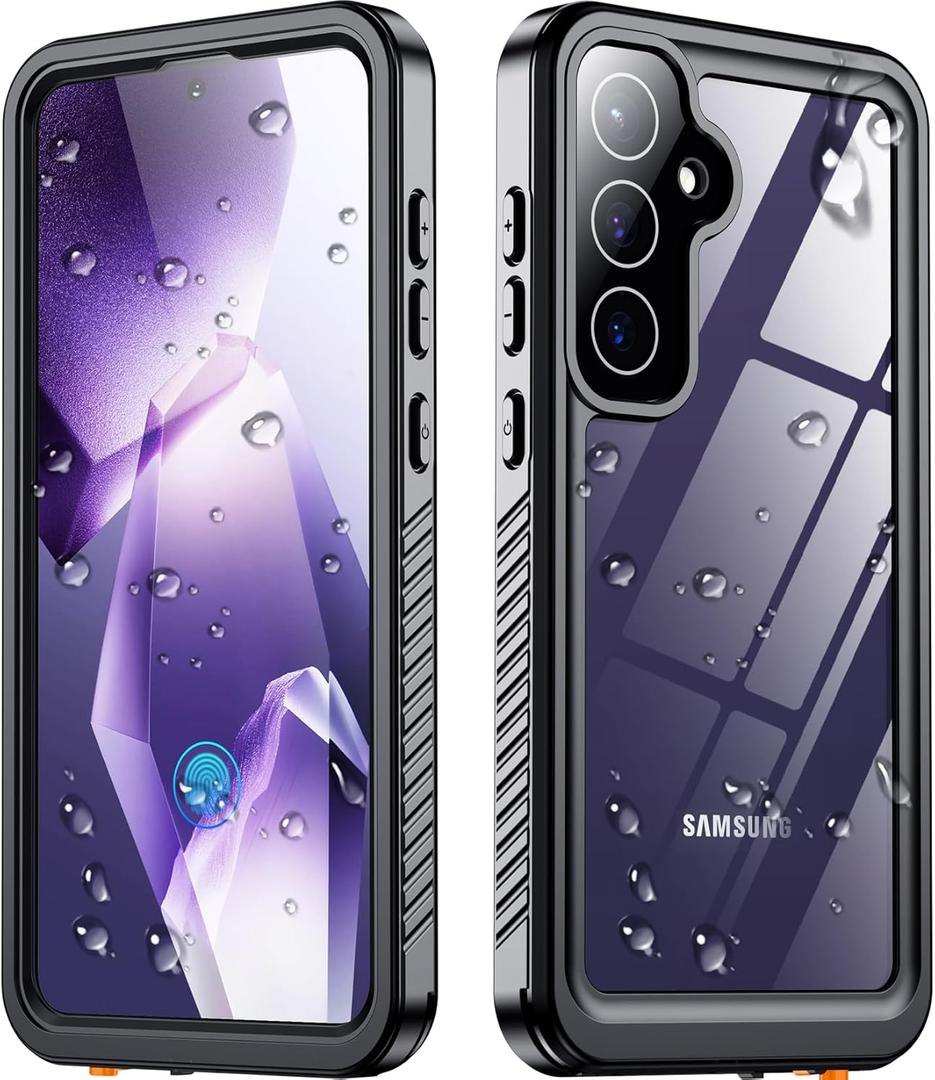 NEWTRENDS Designed for Samsung Galaxy S24 Case Waterproof,Built-in Screen & Lens Protector [Military Grade Shockproof] Full Body Protection Case for Galaxy S24 6.2”, Black