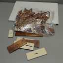 Barydat Winter Table Decorations Wooden Pine Tree Reindeer Table Centerpiece Winter Tabletop Signs Rustic Farmhouse Decor for Home Office Desk Party Favors(8 Pcs,Rustic)