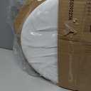 Mayfair Linden Slow Close Toilet Seat, Non Slip Heavy Duty Wood, Easy Install, Round, White