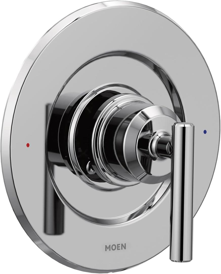 Moen Gibson Chrome Posi-Temp Pressure-Balancing Modern Valve Handle Only Trim, Valve Required, T2901