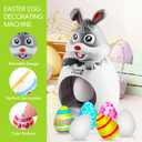 Dendrim Easter Egg Decorating Kit for Kids, 32Pcs Cute Bunny Egg Decorator Rotator Gifts Crafts with Coloring Markers Fake Eggs Strings Make A Face Stickers for Party Supplies, Birthday, Egg Hunt Game