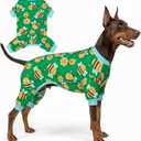 KYEESE Dog Pajamas Dog Pajamas Large Sized Dogs Stretchy Pets Pjs Velvet Pet Jammies Coat Little Bee Pets Pjs Comfy Dogs Clothes Soft Pet Onesie Costume Stretchable Clothes, XXX-Large