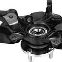 517161G100 Front Right Steering Knuckle Fit for Kia Rio 2006-2009,Rio5 2006-2009 Right/Passenger Side Wheel Hub Bearing Steering Knuckle with Hyundai Accent 2006-2011