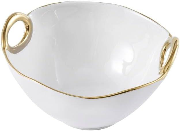 Pampa Bay Medium Bowl (White and Gold)