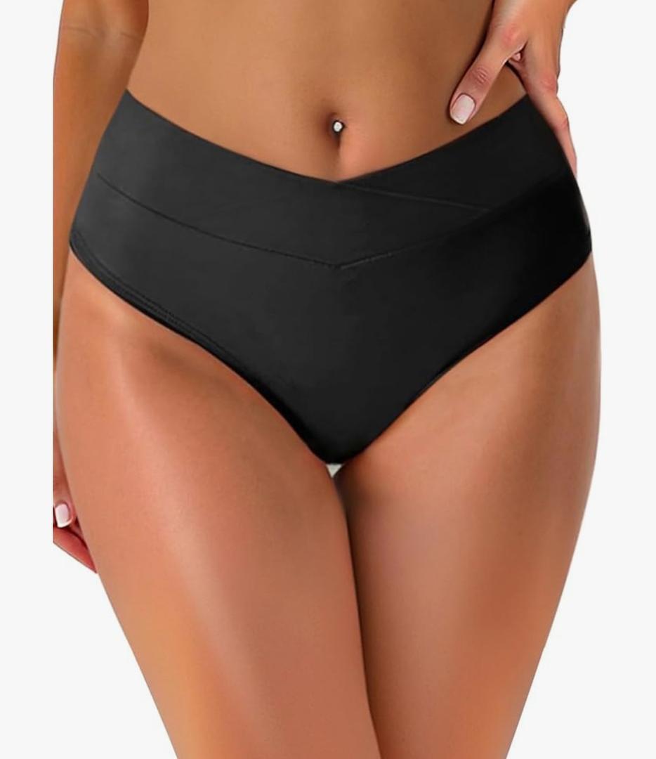 Tempt Me Women Full Coverage Bikini Bottom - V Cut Swimsuit High Waisted Bathing Suit Bottoms 2025,18W