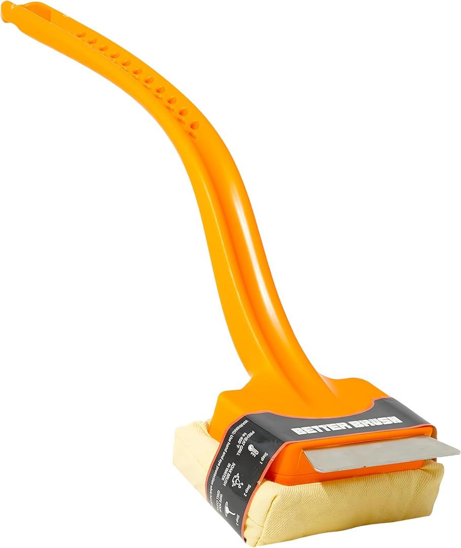 Grill Rescue BBQ Replaceable Scraper Cleaning Head - Bristle Free, Safe for Stainless Steel & Cast Iron Grates - Premium Aramid Fiber, Dishwasher Safe, Built-in Bottle Opener Grill Rescue BBQ Replaceable Scraper Cleaning Head - Bristle Free, Safe for Stainless Steel & Cast Iron Grates - Premium Aramid Fiber, Dishwasher Safe, Built-in Bottle Opener