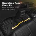 TTX LIGHTING Rubber Floor Mats for Chevy Camaro 2016-2024, Black