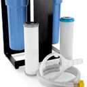 Camco EVO X2 Dual Stage Camper/RV Water Filter Kit - 2 Stage Filtration w/KDF & GAC - Filters Out Bad Taste, Odors, Lead, Bacteria & More - Replaceable Filters - (40639)