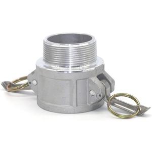 2 pcs Aluminum cam lock fittings (2" Part B) cam groove hose fitting camlock fittings, Male Adapter Female NPT Thread camlock fitting (2'')