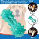 Toothbrush Dog Chew Toy, Stick Bone for Dog Teeth Cleaning, Tooth Brushing, Teething Chew Toys, Dental Oral Care for Small, Medium and Large Dogs(Blue)