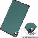 Folio Case for Samsung Galaxy Tab S11 (11-inch), PU & Hard PC Cover | Lightweight Shell | Shockproof | Adjustable Kickstand | Smart Auto Wake/Sleep | Precise Cutouts | Anti-Scratch (Dark Green)