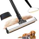 2025 Pet Hair Remover for Low Pile Carpet, Rugs, Stair, Couch & Furniture  61" Adjustable Long Handle, Deep Clean Cat Dog Hair Remover, Reusable Carpet Scraper - Carpet Rake for Pet Hair Removal